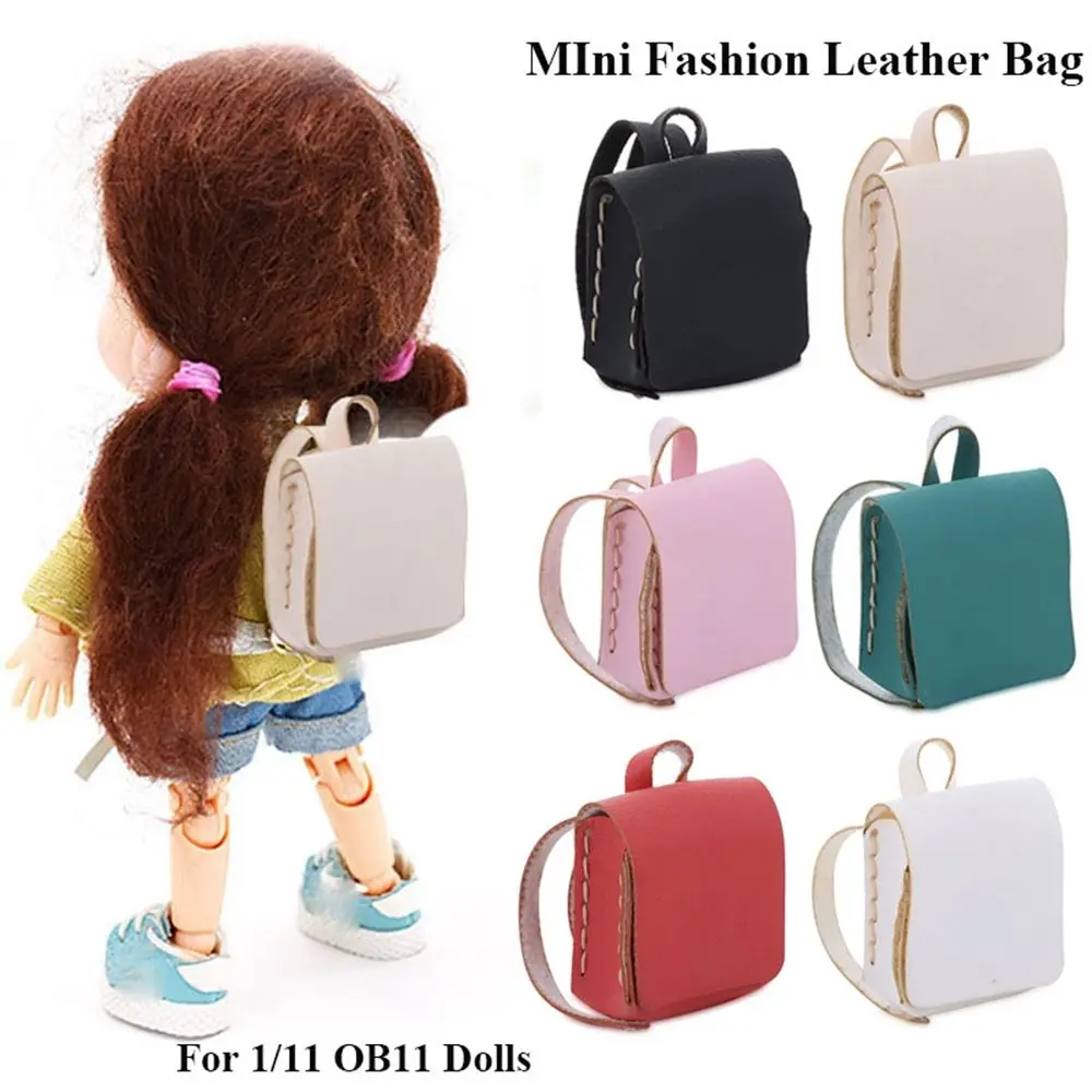 MIni Fashion Leather Bag For 1/11 OB11 Dolls for 1/6 1/8 1/12 BJD Dolls DIY Doll Backpack For Handmand Doll Belt Bag Accessories
MIni Fashion Leather Bag For 1/11 OB11 Dolls for 1/6 1/8 1/12 BJD Dolls DIY Doll Backpack For Handmand Doll Belt Bag Accessories