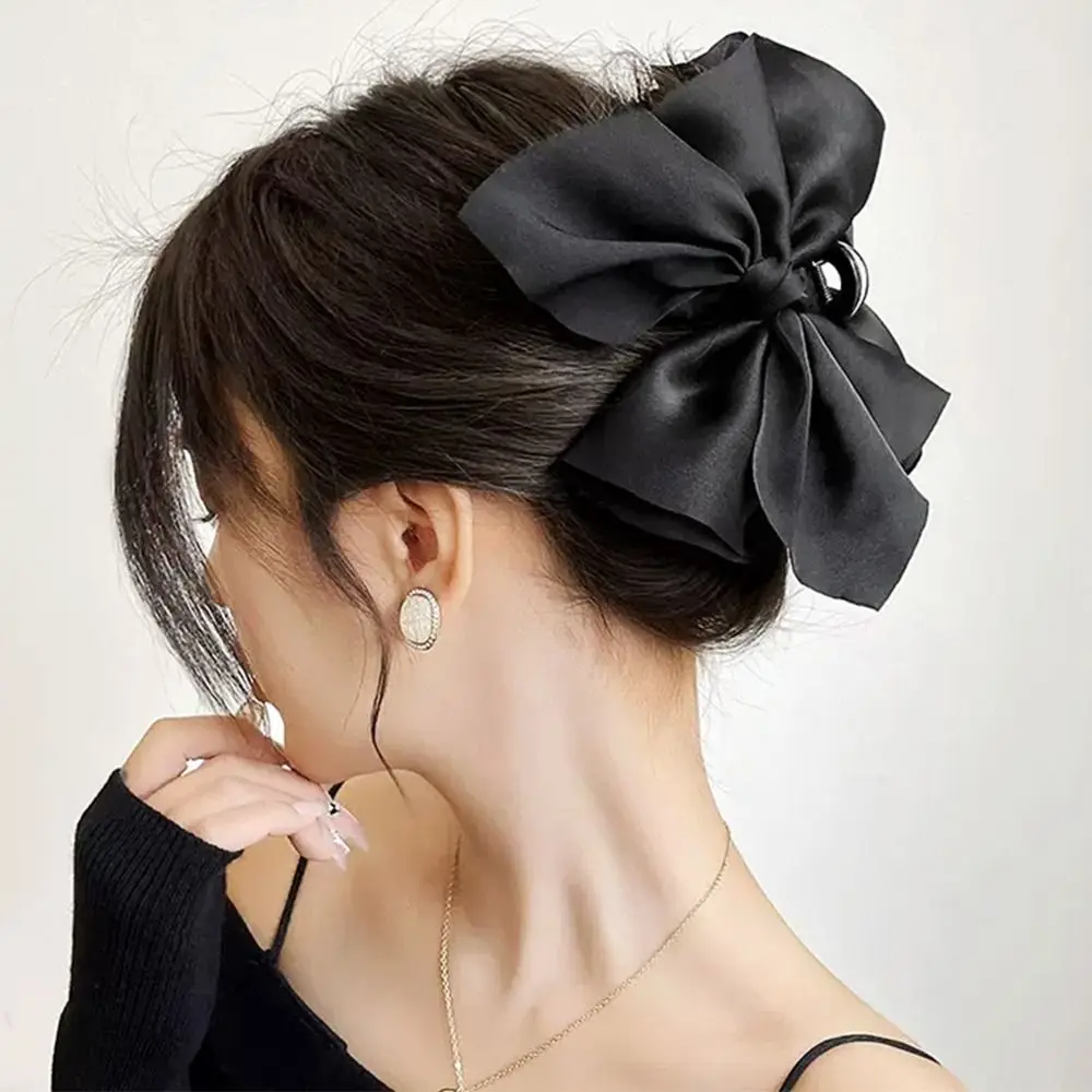 

Women Elegant Large Bows Bowknot Hair Claws Clips Hair Accessories Butterfly Hairpin Ponytail Barrettes