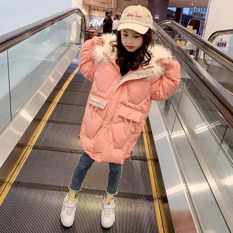 Girls Kids Down Coat Jacket Overcoat Cotton 2022 Loose Warm Plus Thicken Winter Sports Teenager Children's Clothing
Girls Kids Down Coat Jacket Overcoat Cotton 2022 Loose Warm Plus Thicken Winter Sports Teenager Children's Clothing