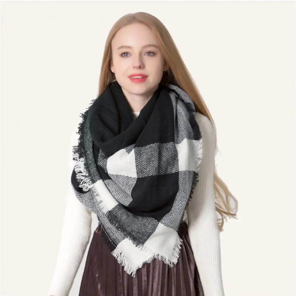Retro Wrap Scarf Wrinkle-free Women Scarf Double-sided Fall Winter Warm Women Shawl Scarf Cold Resistant
Retro Wrap Scarf Wrinkle-free Women Scarf Double-sided Fall Winter Warm Women Shawl Scarf Cold Resistant