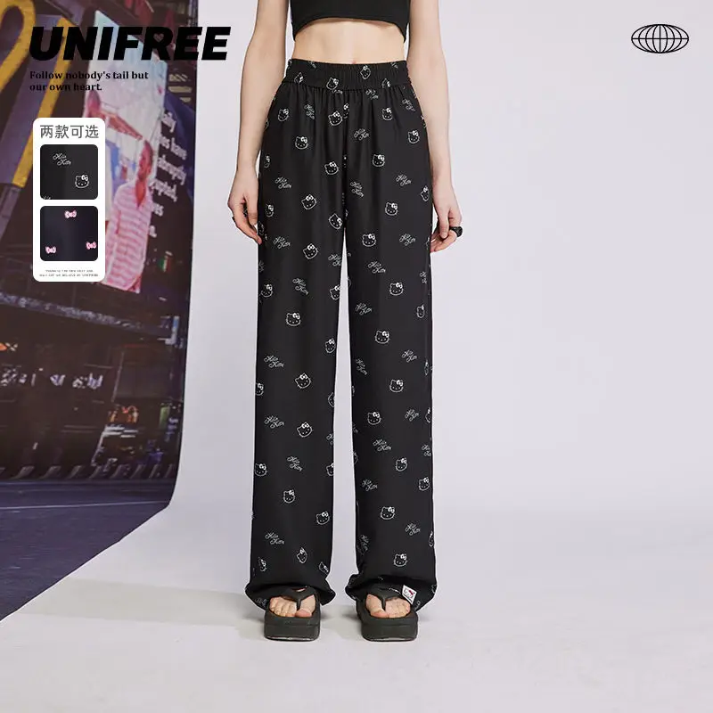 Hello Kitty Kawaii Casual Pants Summer Sanrio Cute Cartoon Women Loose Cool Feeling Thin Wide-Leg Trousers Birthday Gift
Hello Kitty Kawaii Casual Pants Summer Sanrio Cute Cartoon Women Loose Cool Feeling Thin Wide-Leg Trousers Birthday Gift