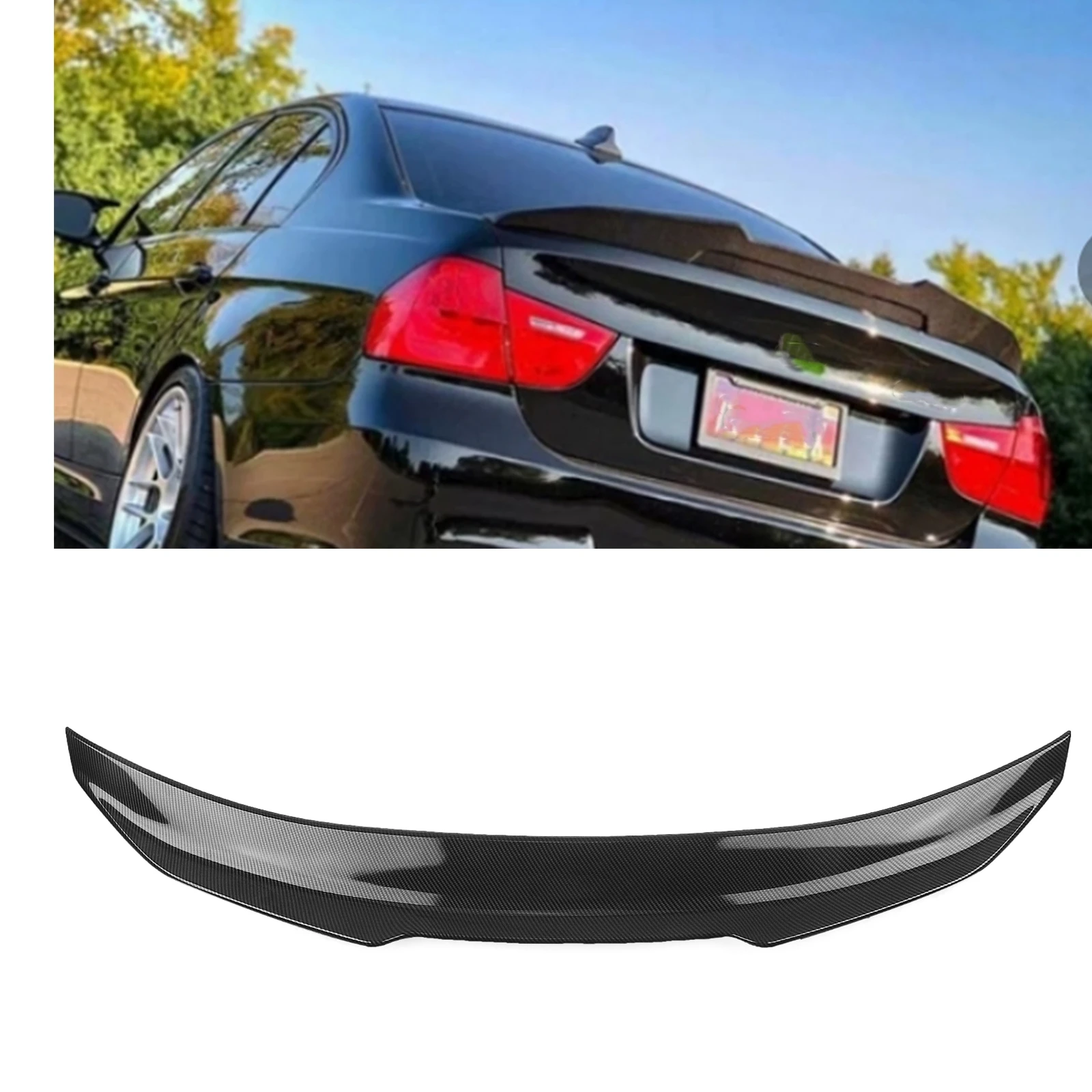 Rear Trunk Spoiler Wing For BMW E90 2006-2011 M3 Sedan 2008-2011 PSM Carbon Fiber Look Tailgate Lid Flap Decklid Splitter Lip
Rear Trunk Spoiler Wing For BMW E90 2006-2011 M3 Sedan 2008-2011 PSM Carbon Fiber Look Tailgate Lid Flap Decklid Splitter Lip