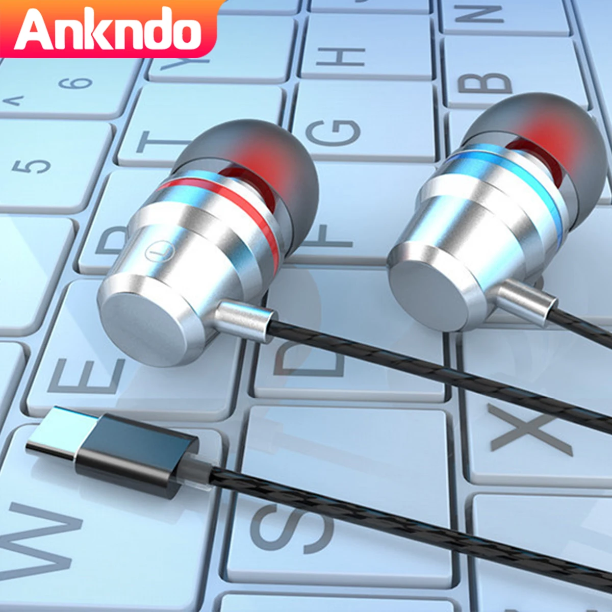 ANKNDO USB Type C Earbuds Wired Earphones In-Ear Microphone Headphones with Mic for iPhone Xiaomi OPPO Type C Music Headset
ANKNDO USB Type C Earbuds Wired Earphones In-Ear Microphone Headphones with Mic for iPhone Xiaomi OPPO Type C Music Headset