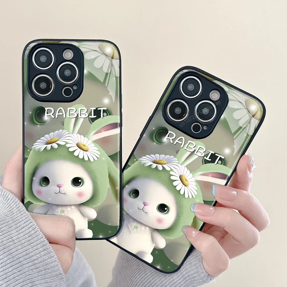 Cartoon Rabbit Painted Glass Phone Case For iPhone 14 13 12 11 Pro Max Mini XS Max X XR 7 8 Plus Se2 SE3 Protection Back Cover
Cartoon Rabbit Painted Glass Phone Case For iPhone 14 13 12 11 Pro Max Mini XS Max X XR 7 8 Plus Se2 SE3 Protection Back Cover