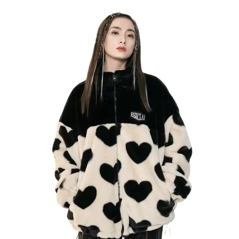Winter Fur Jackets Women's Faux Fur Coat Hoodies Fur Jacket Women Outerwear Trendy Loose Patchwork Lady Lambswool Jackets
Winter Fur Jackets Women's Faux Fur Coat Hoodies Fur Jacket Women Outerwear Trendy Loose Patchwork Lady Lambswool Jackets