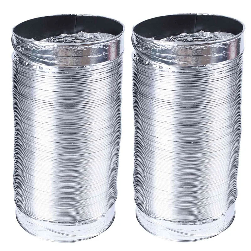 2X 3 Meter Length 100Mm/4 Inch Fresh Air System Flexible Aluminum Exhaust Duct Pipe Air Ventilation Pipe Hose
2X 3 Meter Length 100Mm/4 Inch Fresh Air System Flexible Aluminum Exhaust Duct Pipe Air Ventilation Pipe Hose