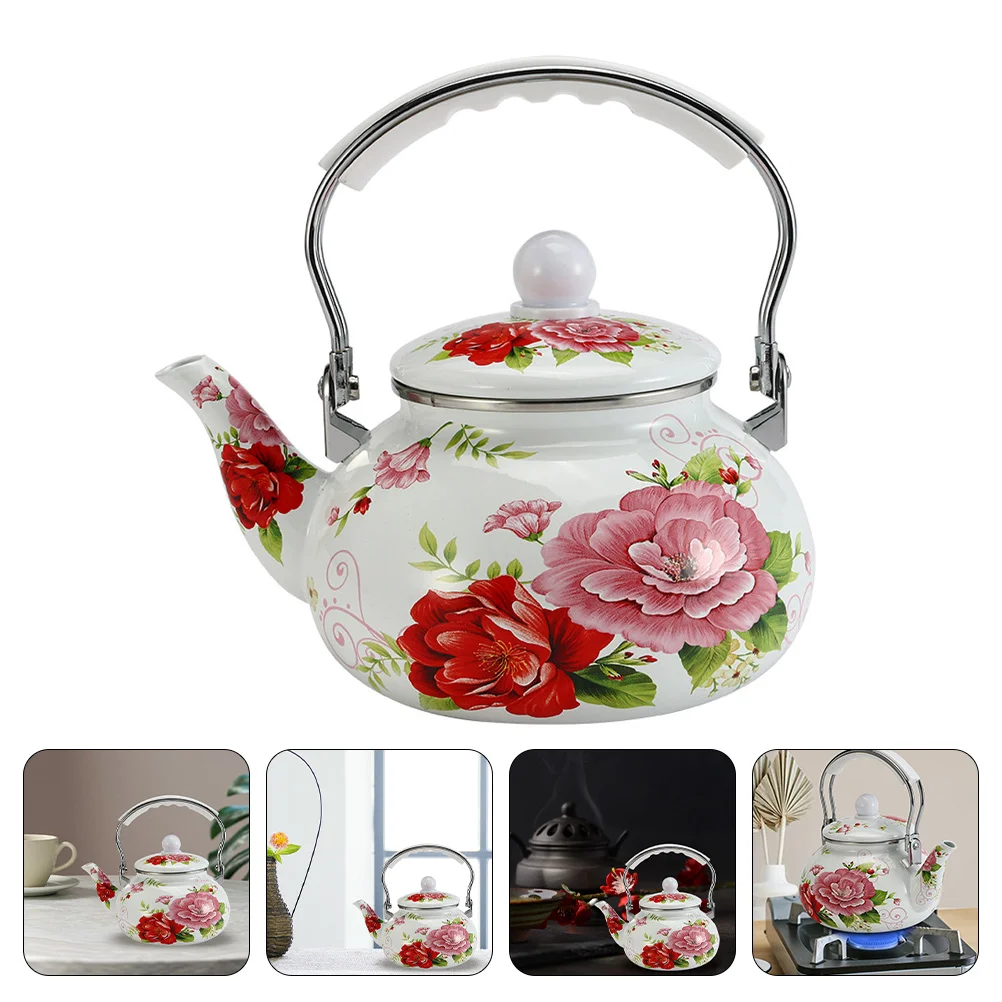 1pc Practical Portable Durable Lightweight Water Kettle Enamel Tea Kettle for Office Shop Home
1pc Practical Portable Durable Lightweight Water Kettle Enamel Tea Kettle for Office Shop Home