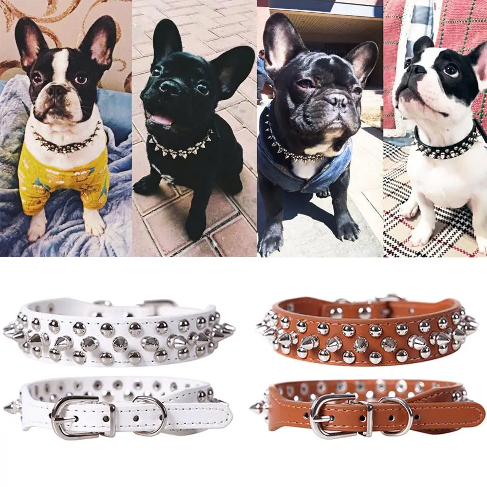 New Brand Funny Pet Pu Leather Collar Dog Rivets Self-Protection Collars Adjustable Spiked Studded Rivets Puppy Small Pet Collar
New Brand Funny Pet Pu Leather Collar Dog Rivets Self-Protection Collars Adjustable Spiked Studded Rivets Puppy Small Pet Collar