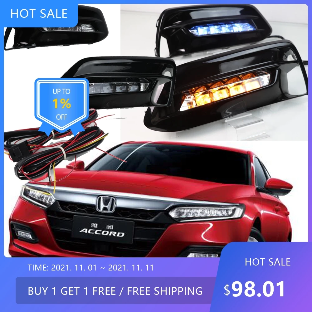 1 комплект, автомобильный бампер, лампа для 10-го honda Accord, дневной свет, светодиодный 2018 ~ 2019 год, автомобильные аксессуары, дневной фонарь, противотуманная фара 
1 комплект, автомобильный бампер, лампа для 10-го honda Accord, дневной свет, светодиодный 2018 ~ 2019 год, автомобильные аксессуары, дневной фонарь, противотуманная фара