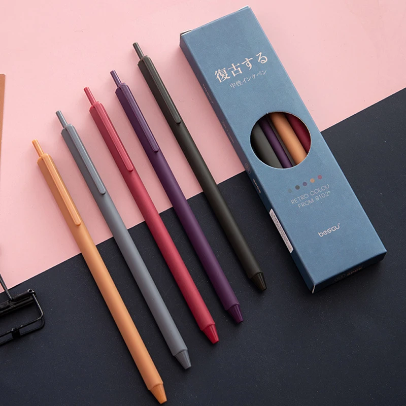 1/5pc Pen Students Use Retro Chinese Style Korean Stationery Version Creative Cute Japanese To Take Notes Morandi Color Gel Pen
1/5pc Pen Students Use Retro Chinese Style Korean Stationery Version Creative Cute Japanese To Take Notes Morandi Color Gel Pen
