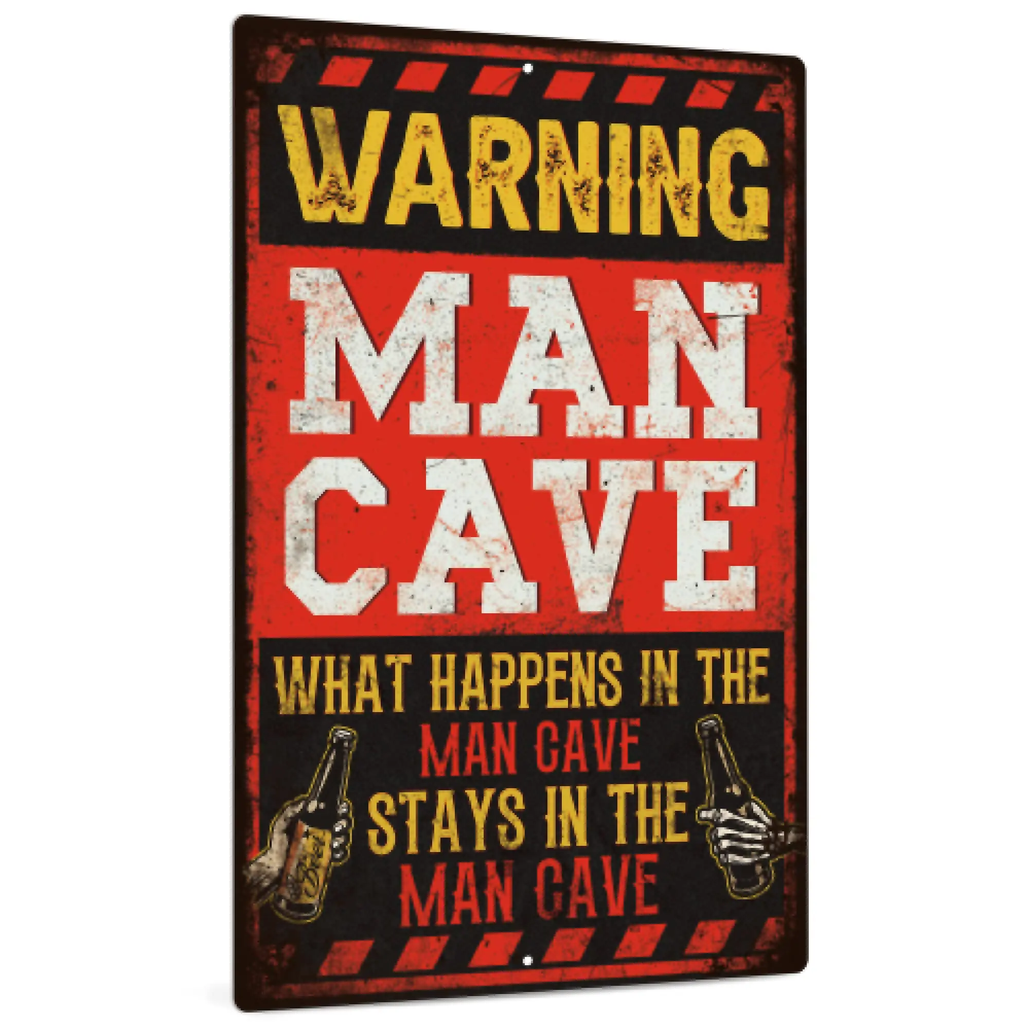 Decor Man Cave Decor, What Happens in the Man Cave Sign for Bar, Cafe, 12 x 8 Inches Aluminum
Decor Man Cave Decor, What Happens in the Man Cave Sign for Bar, Cafe, 12 x 8 Inches Aluminum