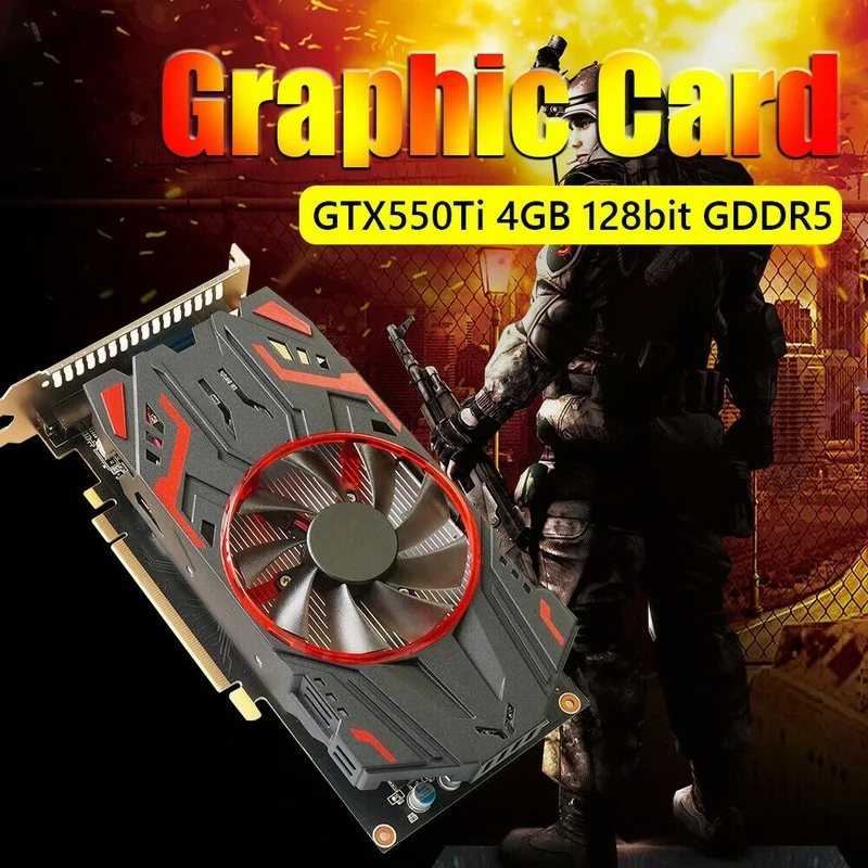 Компьютерная игровая графическая карта GTX550Ti PCI-Express 2,0 HDMI-совместимая графическая карта 4 Гб с охлаждающим вентилятором видеокарты
Компьютерная игровая графическая карта GTX550Ti PCI-Express 2,0 HDMI-совместимая графическая карта 4 Гб с охлаждающим вентилятором видеокарты
