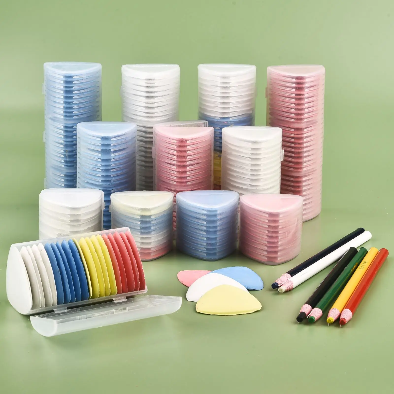 Fabric Tailors Chalk Crayon Pencil Erasable Marker Clothing Pattern DIY Patchwork Sewing Tool Box Set Needlework Accessories
Fabric Tailors Chalk Crayon Pencil Erasable Marker Clothing Pattern DIY Patchwork Sewing Tool Box Set Needlework Accessories