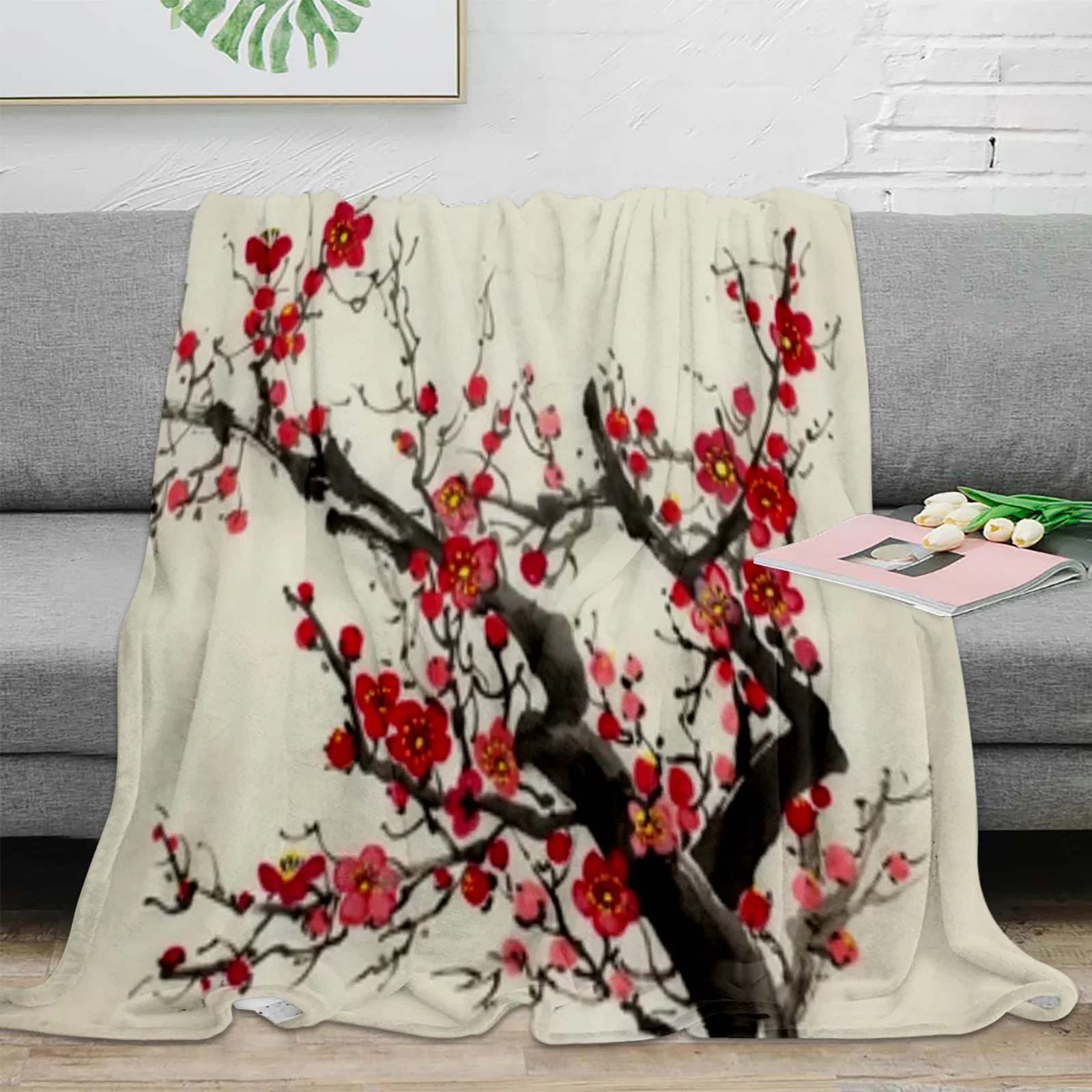 Фланелевое Одеяло в виде ветки цветущей сливы, теплое мягкое одеяло для дивана, зимнее покрывало, покрывало для кемпинга и путешествий
Фланелевое Одеяло в виде ветки цветущей сливы, теплое мягкое одеяло для дивана, зимнее покрывало, покрывало для кемпинга и путешествий