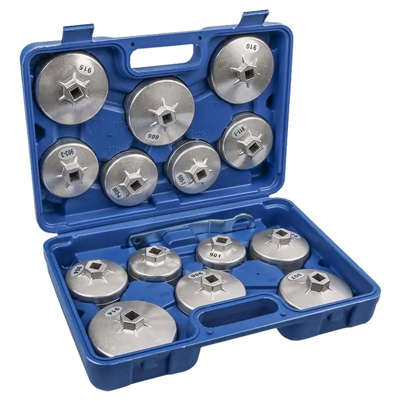 Set Oil Filter Pliers Wrench 15-Piece Socket Set Tool Kit For Engine Oil Filter Removal Tool For Engines Oil Filter System
Set Oil Filter Pliers Wrench 15-Piece Socket Set Tool Kit For Engine Oil Filter Removal Tool For Engines Oil Filter System