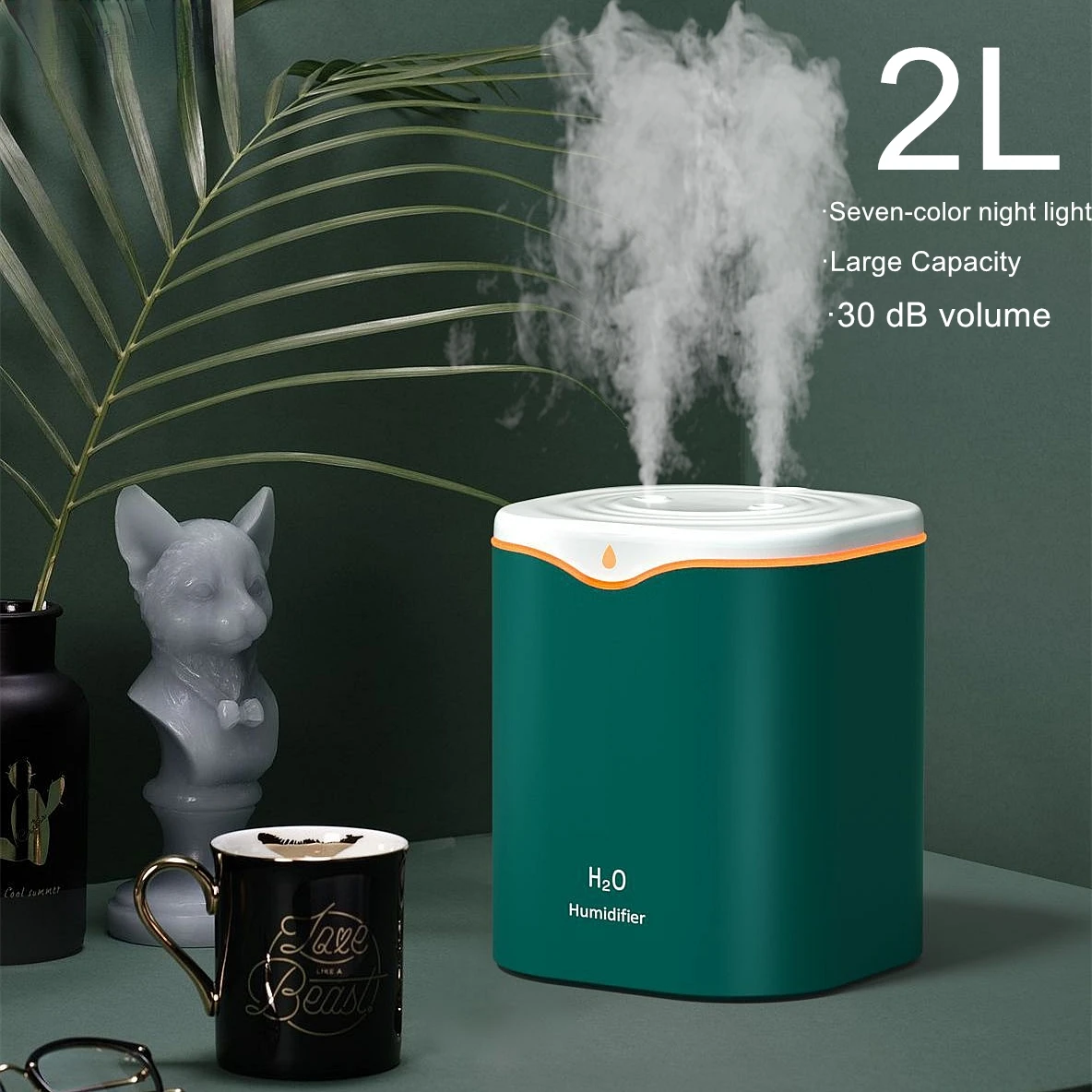 Humidifier Double Nozzle 2L Humidifiers Diffuser USB Aroma Diffuser With Coloful LED Light Ultrasonic Aromatherapy Diffuser
Humidifier Double Nozzle 2L Humidifiers Diffuser USB Aroma Diffuser With Coloful LED Light Ultrasonic Aromatherapy Diffuser