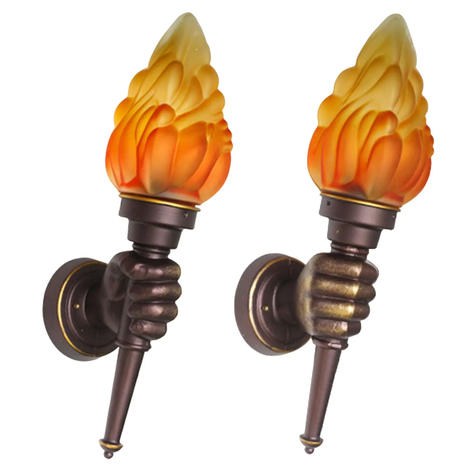 Wall Torch Lamp Classical Hand Torch Light Creative Wall Lamp Wall Sconces With Flame Home Decorative Vintage Art For Bedroom
Wall Torch Lamp Classical Hand Torch Light Creative Wall Lamp Wall Sconces With Flame Home Decorative Vintage Art For Bedroom