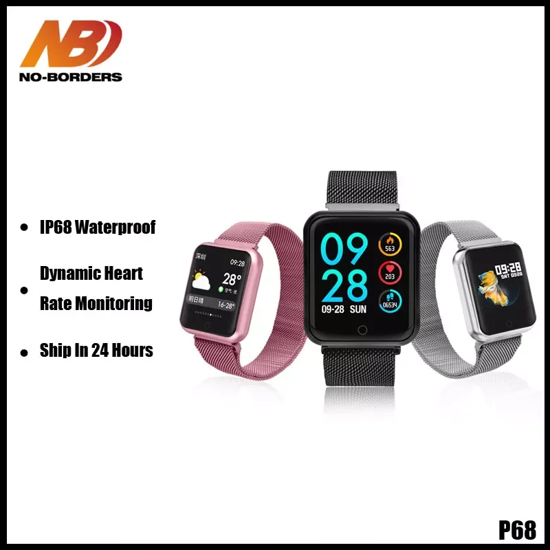 Спортивный фитнес-браслет P68 SmartWatch2020, трекер активности, монитор сердечного ритма, артериального давления для ios, Android, смарт-часы, ремешок
Спортивный фитнес-браслет P68 SmartWatch2020, трекер активности, монитор сердечного ритма, артериального давления для ios, Android, смарт-часы, ремешок