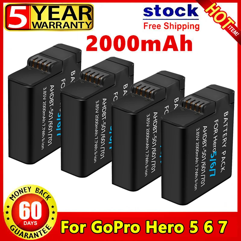 Аккумулятор 2000 мАч для GoPro Hero 5 6 7 8 Hero 5 Hero 6 Hero 7 для спортивной экшн-камеры GoPro
Аккумулятор 2000 мАч для GoPro Hero 5 6 7 8 Hero 5 Hero 6 Hero 7 для спортивной экшн-камеры GoPro