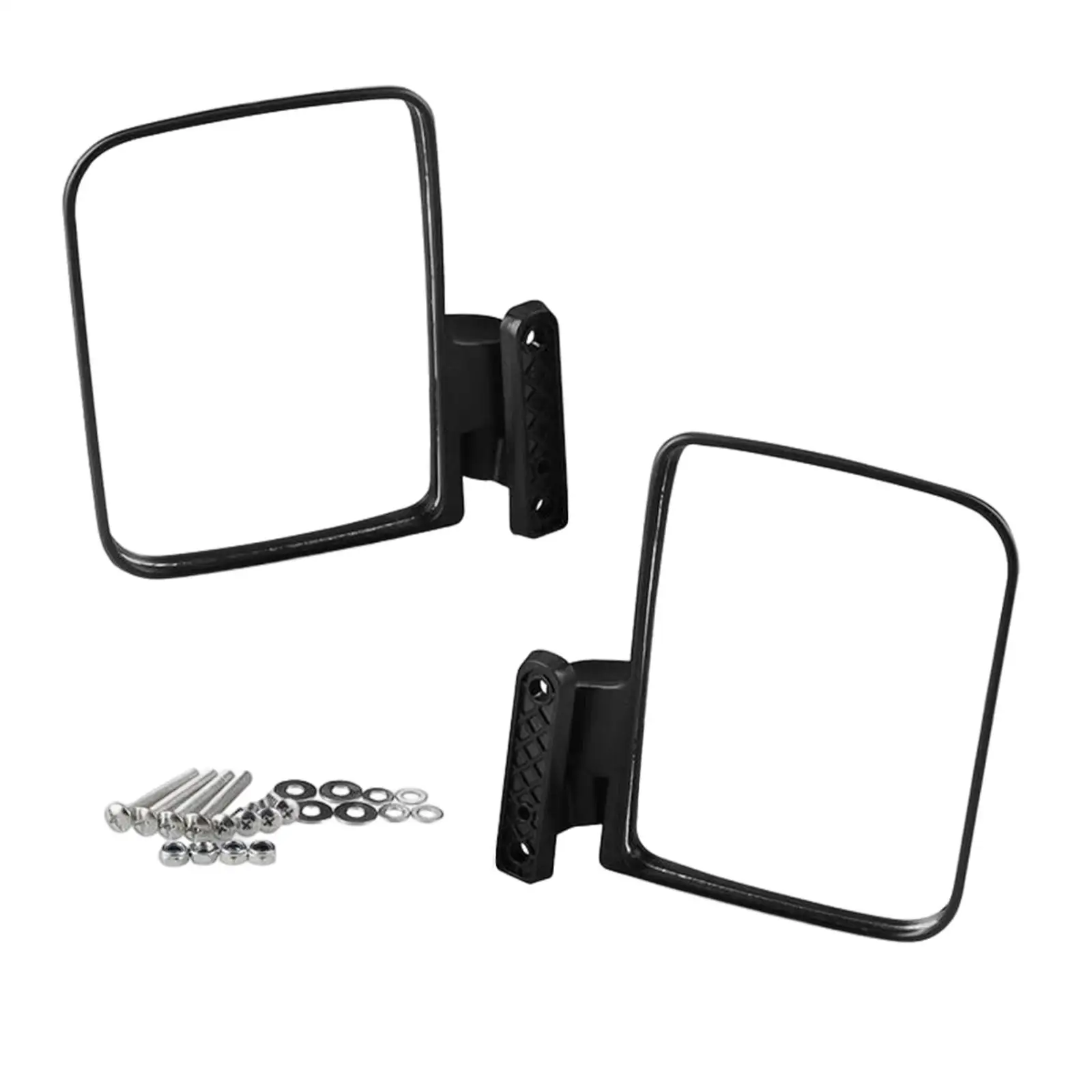 2Pcs Side View Mirrors , Clear Vision Plastic Rear View Mirrors Replacement for Golf Cart Supplies Mounting Accessories
2Pcs Side View Mirrors , Clear Vision Plastic Rear View Mirrors Replacement for Golf Cart Supplies Mounting Accessories