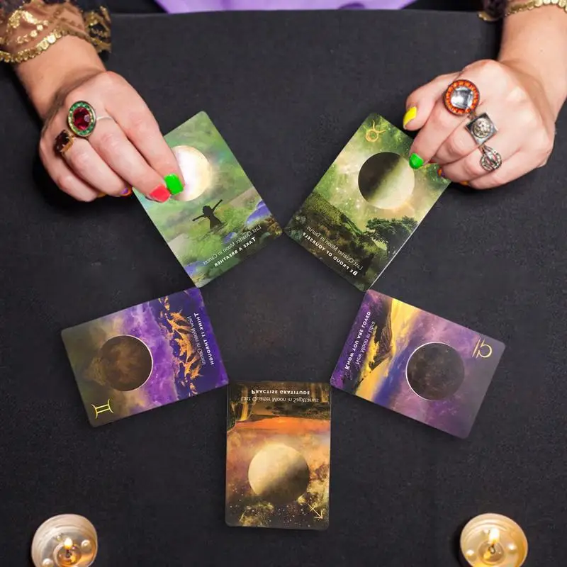 Hot Tarot Cards For Moonology Manifestation Oracle Cards Astrology Guidance Divination Board Games Tarot Deck English Version
Hot Tarot Cards For Moonology Manifestation Oracle Cards Astrology Guidance Divination Board Games Tarot Deck English Version