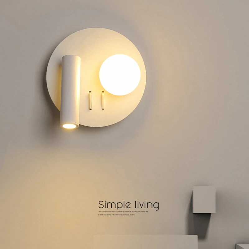 Bedside Lamp Led Reading Wall Lamps With Switch Creative Nordic Bedroom Lamp Living Room Lights Simple Modern Study Room Lamp
Bedside Lamp Led Reading Wall Lamps With Switch Creative Nordic Bedroom Lamp Living Room Lights Simple Modern Study Room Lamp