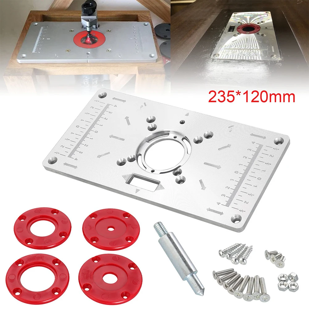 Multifunction Aluminum Router Table Insert Plate Woodworking Benches Aluminium Wood Router Trimmer Models Engraving Machine Tool
Multifunction Aluminum Router Table Insert Plate Woodworking Benches Aluminium Wood Router Trimmer Models Engraving Machine Tool