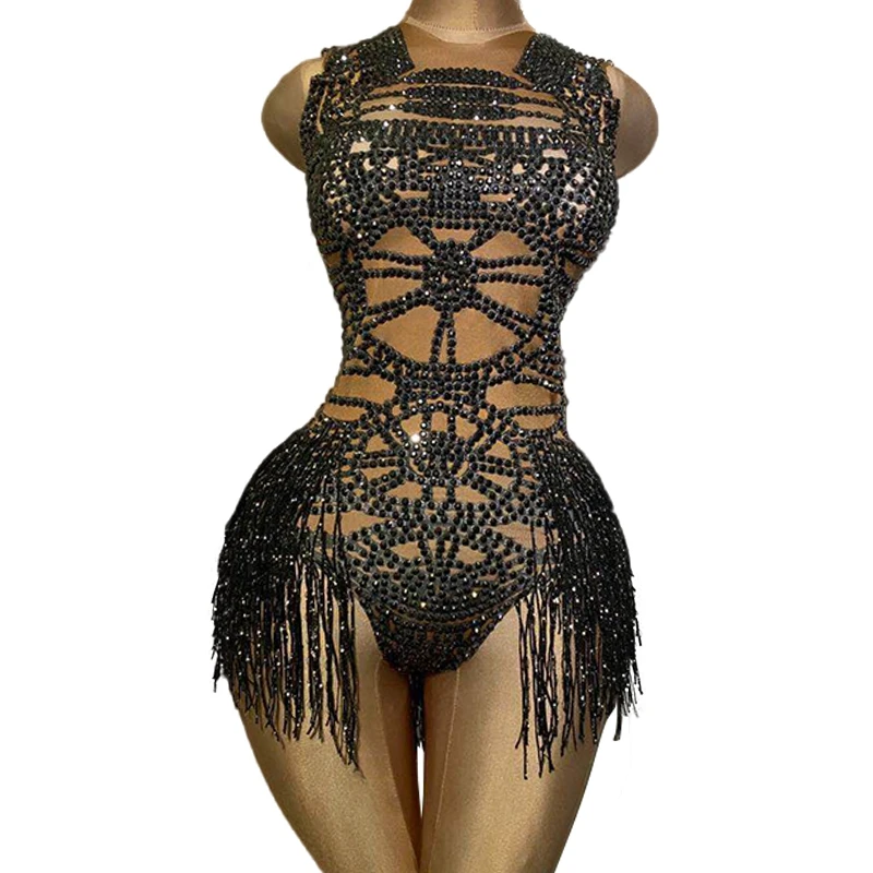 Черный женский трико с бахромой, облегающий купальник для ночного клуба, сценического представления, танцевальный костюм, праздничный наряд
Черный женский трико с бахромой, облегающий купальник для ночного клуба, сценического представления, танцевальный костюм, праздничный наряд