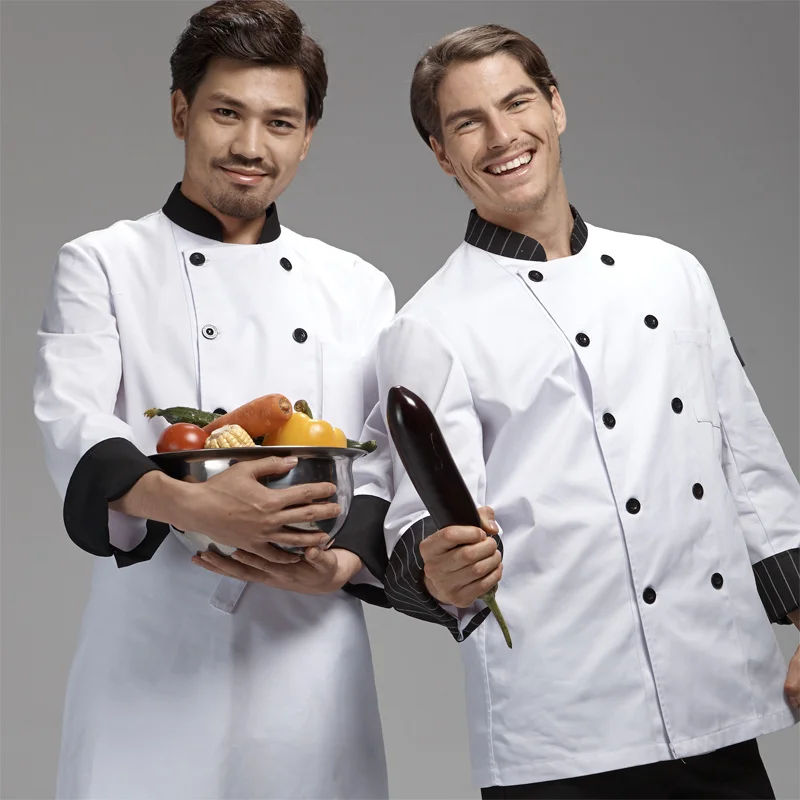 Colorful Baggy Clothing Fashion Spring Autumn Blue Chef Coats Brand High Quality Kitchen Cook Uniforms uk Free Shipping
Colorful Baggy Clothing Fashion Spring Autumn Blue Chef Coats Brand High Quality Kitchen Cook Uniforms uk Free Shipping