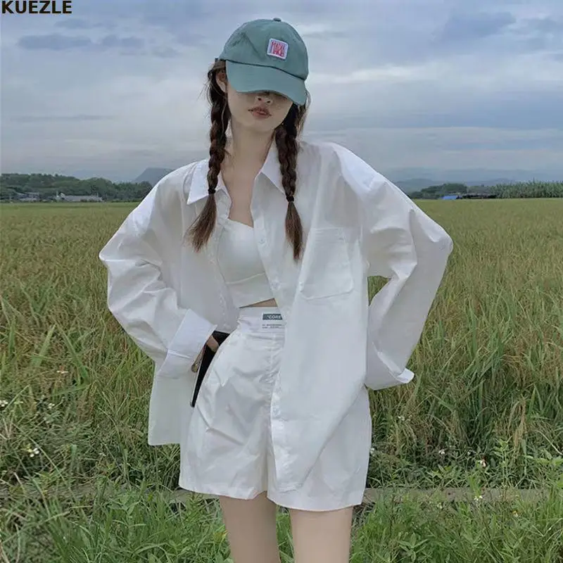 White Long Fashion Summer Shirts 2022 New Elegant Girls Cute Dress Shirts Short Sleeves Big Pockets Casual Shirts Blouses 2XL
White Long Fashion Summer Shirts 2022 New Elegant Girls Cute Dress Shirts Short Sleeves Big Pockets Casual Shirts Blouses 2XL