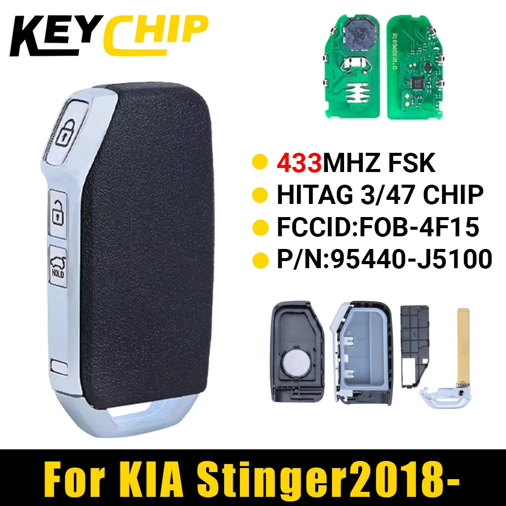 КЛЮЧ-чип 95440J5100 95440-J5100 для KIA Stinger 2018 433 МГц ID47 бесконтактный вход без ключа Go умный автомобильный ключ FOB-4F15
КЛЮЧ-чип 95440J5100 95440-J5100 для KIA Stinger 2018 433 МГц ID47 бесконтактный вход без ключа Go умный автомобильный ключ FOB-4F15