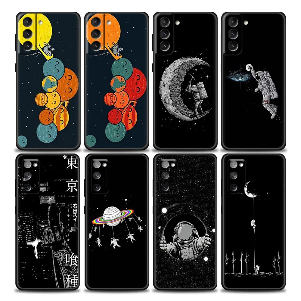 Cute Cartoon Funny Spaceman Phone Case for Samsung Galaxy S7 S8 S9 S10e S21 S20 Fe Plus Note 20 Ultra 5G Soft Silicone
Cute Cartoon Funny Spaceman Phone Case for Samsung Galaxy S7 S8 S9 S10e S21 S20 Fe Plus Note 20 Ultra 5G Soft Silicone