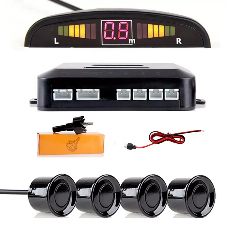 Car Auto Parktronic LED Parking Sensor With 4 Sensors Reverse Backup Car Parking Radar Monitor Detector System Backlight Display
Car Auto Parktronic LED Parking Sensor With 4 Sensors Reverse Backup Car Parking Radar Monitor Detector System Backlight Display