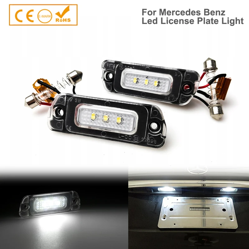 2pcs Car LED License Number Plate Light No Error For Mercedes Benz W163 W164 X164 W251 V251 ML 280 320 420 GL 350 500 550 AMG
2pcs Car LED License Number Plate Light No Error For Mercedes Benz W163 W164 X164 W251 V251 ML 280 320 420 GL 350 500 550 AMG