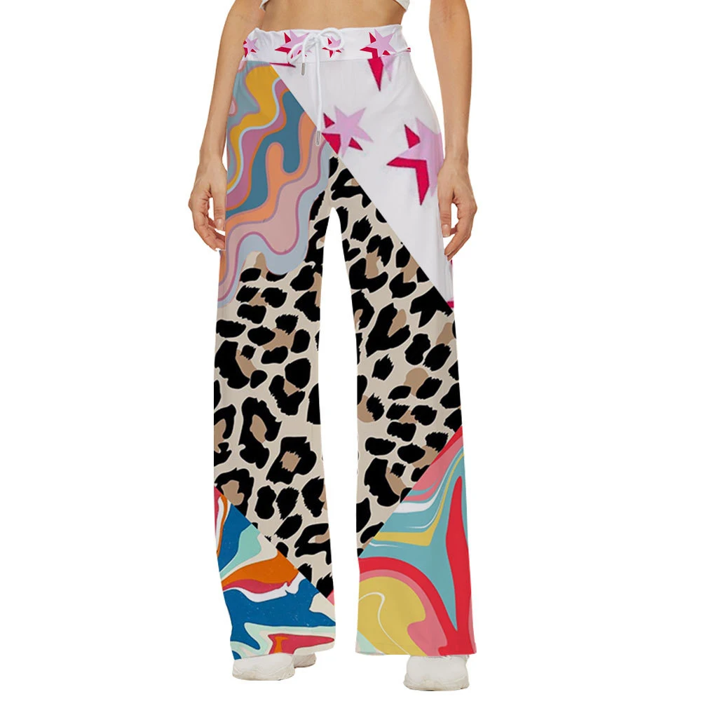 Women Bottoms Personalized Leopard Print Sweatpants Wide Leg Pants Trousers High Waist Women Casual Female Trousers Streetwear
Women Bottoms Personalized Leopard Print Sweatpants Wide Leg Pants Trousers High Waist Women Casual Female Trousers Streetwear