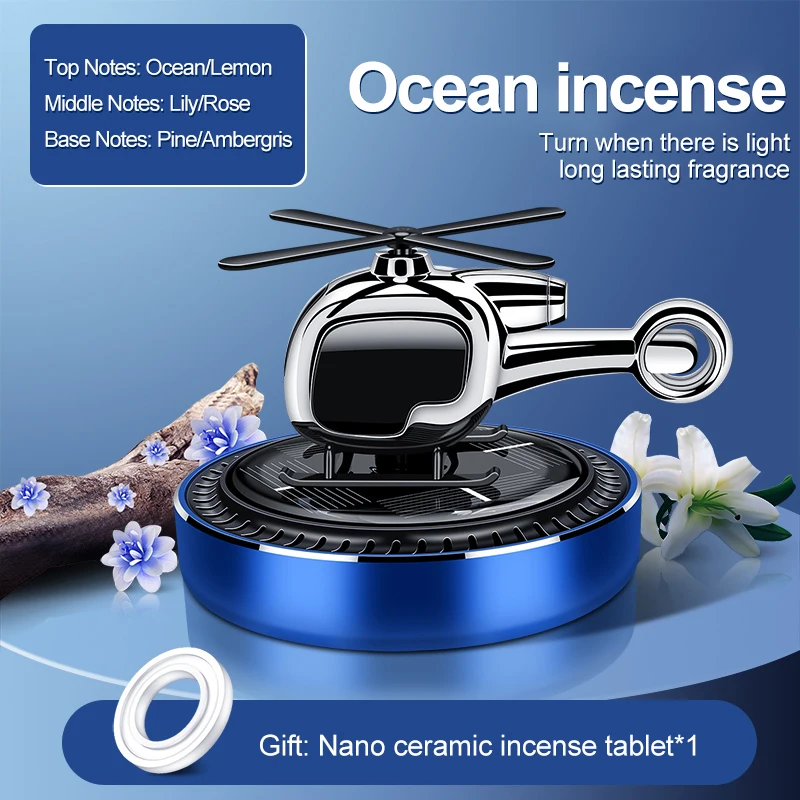 Helicopter Car Freshener Solar Power Airplane Model Center Console Decoration Auto Fragrance
Helicopter Car Freshener Solar Power Airplane Model Center Console Decoration Auto Fragrance