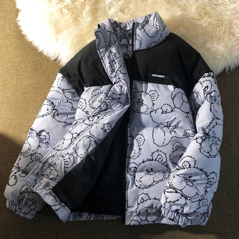 Winter Bear Cotton Parkas Coats Female Preppy Zipper Jacket Harajuku Thicken Oversize Outerwear Short Parka Padded Coat Fashon
Winter Bear Cotton Parkas Coats Female Preppy Zipper Jacket Harajuku Thicken Oversize Outerwear Short Parka Padded Coat Fashon