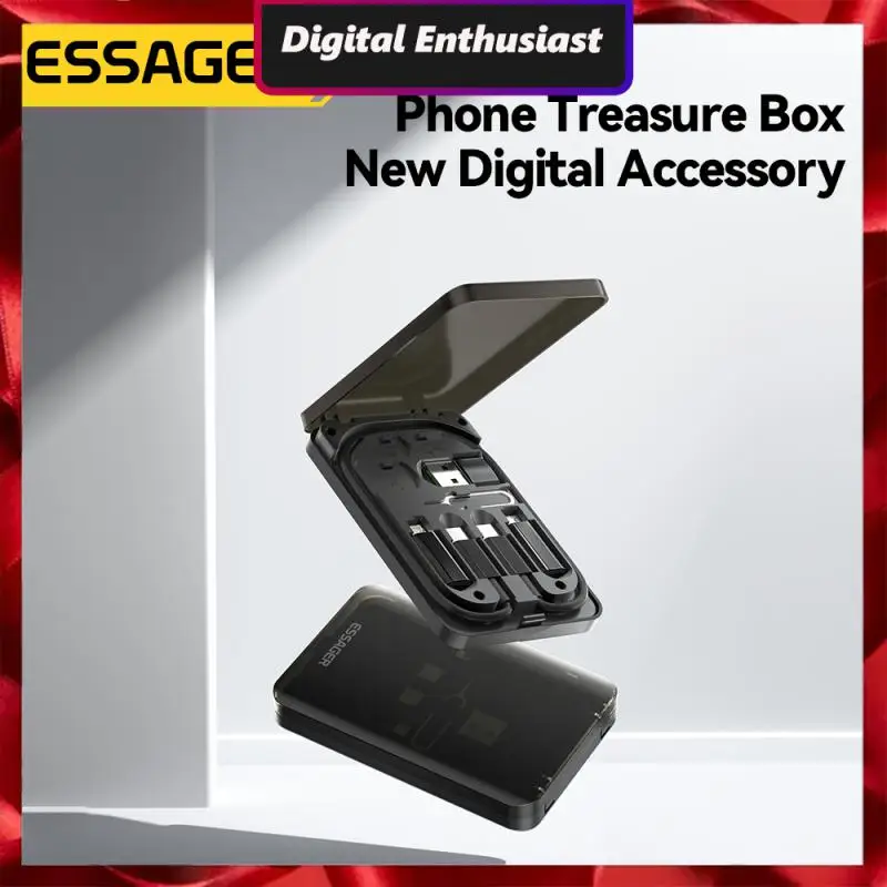 Multifunctional Fast Charging Data Cord Data Cable Storage Box Essager 4 In 1 Type C Micro Cable Pd 60w With Holder Storage Box
Multifunctional Fast Charging Data Cord Data Cable Storage Box Essager 4 In 1 Type C Micro Cable Pd 60w With Holder Storage Box