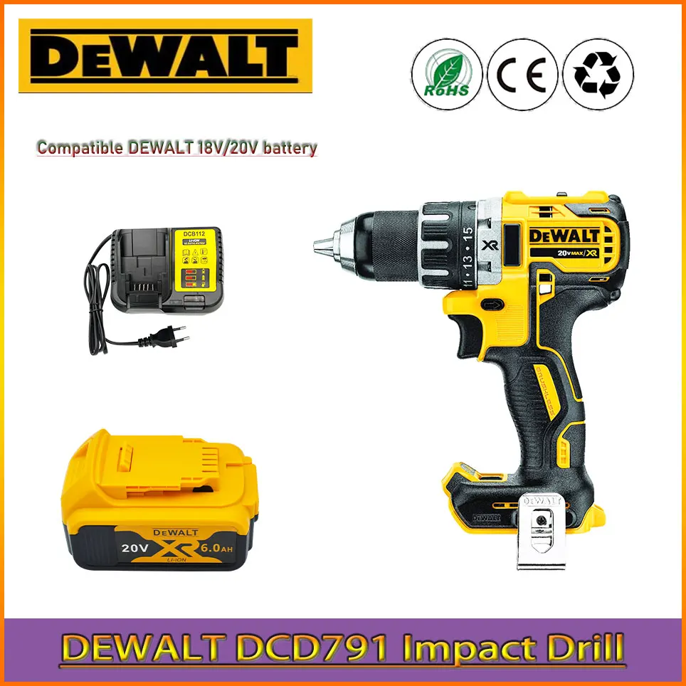 100% Brand New DEWALT DCD791 18V/20V Impact Drill Lithium Battery Rechargeable Electric Screwdriver 2000RPM
100% Brand New DEWALT DCD791 18V/20V Impact Drill Lithium Battery Rechargeable Electric Screwdriver 2000RPM