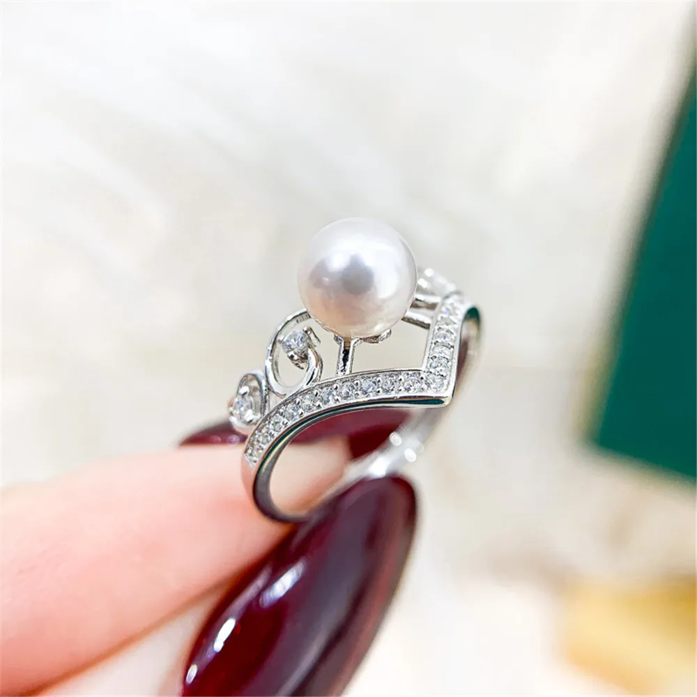 Classic Rings Resizable Design Rings Base S925 Sterling Silver Pearl Rings Settings Women DIY Pearl Rings Accessory
Classic Rings Resizable Design Rings Base S925 Sterling Silver Pearl Rings Settings Women DIY Pearl Rings Accessory