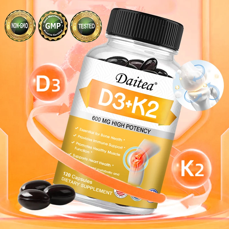 Daitea Bone Strengthening Supplement Bone Strength Supplement with Calcium+D3,K2 and Magnesium-a highly absorbable vitamin blend
Daitea Bone Strengthening Supplement Bone Strength Supplement with Calcium+D3,K2 and Magnesium-a highly absorbable vitamin blend