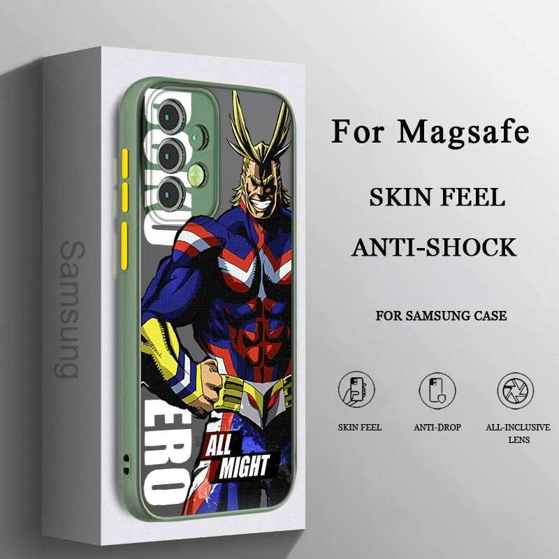 Anime My Hero Academia Phone Case For Samsung A71 A70 A52 A51 A42 A32 A22 A21S A12 A33 A53 Frosted Translucent Cover
Anime My Hero Academia Phone Case For Samsung A71 A70 A52 A51 A42 A32 A22 A21S A12 A33 A53 Frosted Translucent Cover