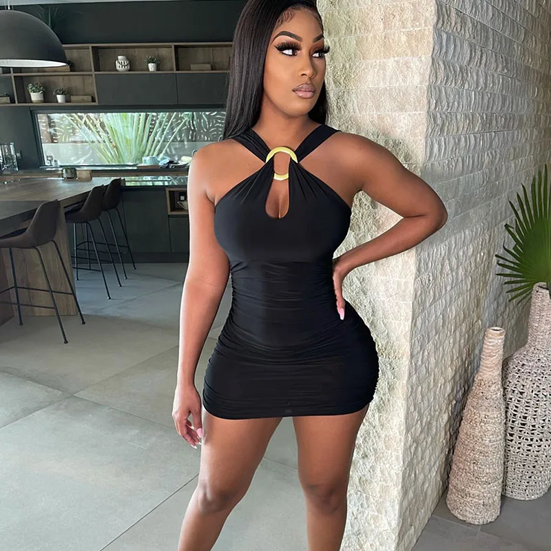 Sexy Off Shoulder Black Bodycon Mini Dress Women Party Night Clubwear Backless Summer Dress Sleeveless Birthday Dress Vestidos
Sexy Off Shoulder Black Bodycon Mini Dress Women Party Night Clubwear Backless Summer Dress Sleeveless Birthday Dress Vestidos