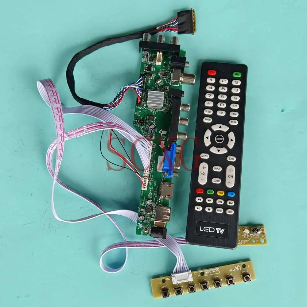 LCD Controller Board DIY Kit For B140RW02 V0 DVB Digital Signal 1600 900 AV USB HDMI-Compatible VGA 40 Pin LVDS 14" LED Display
LCD Controller Board DIY Kit For B140RW02 V0 DVB Digital Signal 1600 900 AV USB HDMI-Compatible VGA 40 Pin LVDS 14" LED Display
