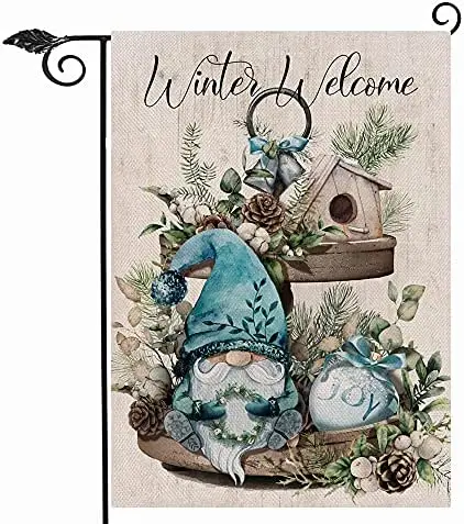 Winter Welcome Gnome Garden Flag Joy Double Sided Decorative House Yard Pine Tree Branch Pinecone Birdhouse Tiered Tray Outdoor
Winter Welcome Gnome Garden Flag Joy Double Sided Decorative House Yard Pine Tree Branch Pinecone Birdhouse Tiered Tray Outdoor