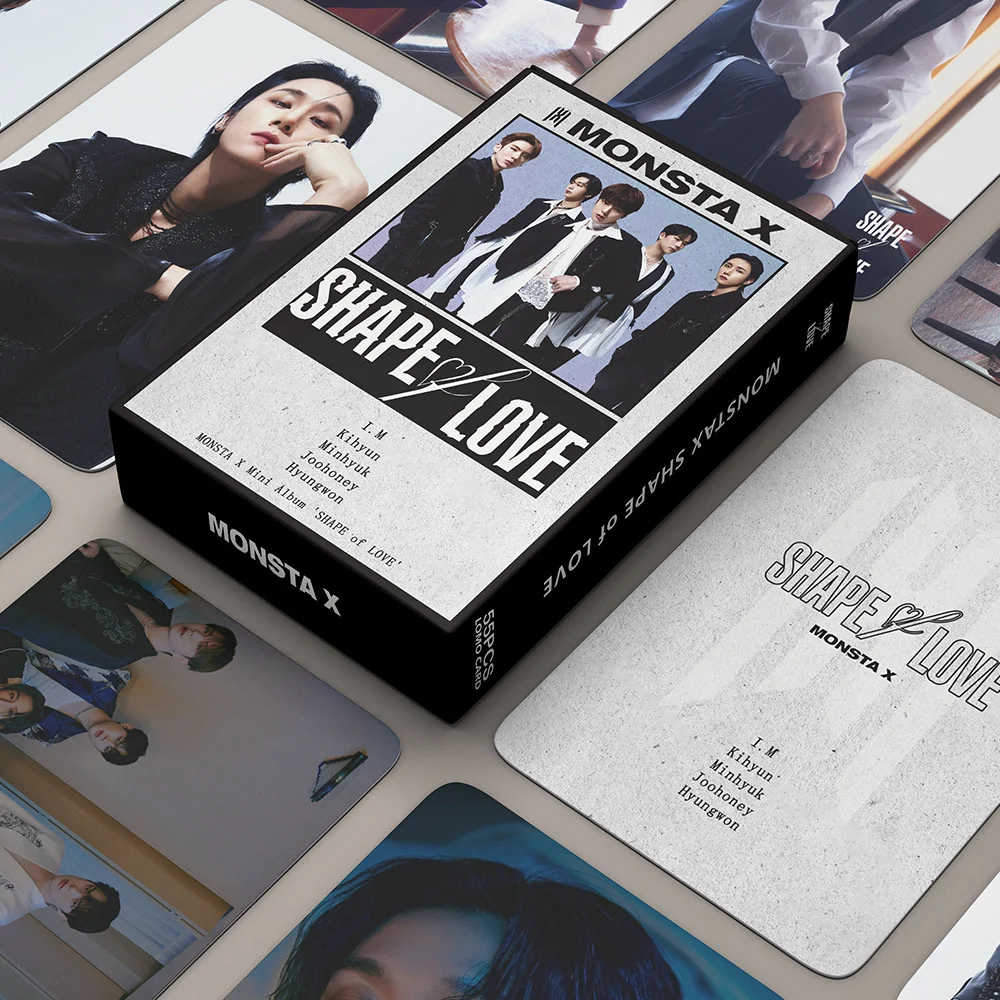 55 шт./компл. Kpop оптовая продажа MONSTA X Photocard новый альбом форма любви ЛОМО карта печать открыток постер картина Поклонники подарки коллекция
55 шт./компл. Kpop оптовая продажа MONSTA X Photocard новый альбом форма любви ЛОМО карта печать открыток постер картина Поклонники подарки коллекция