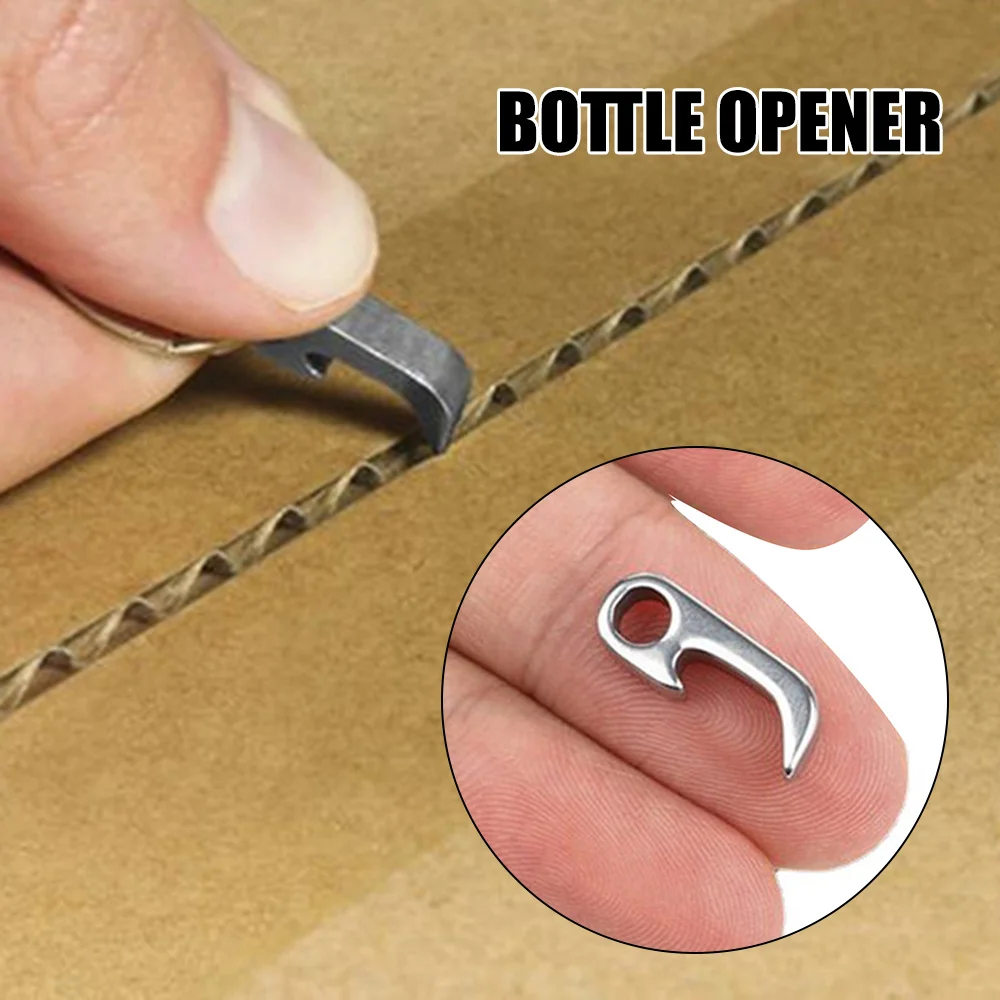 Mini Stainless Steel Bottle Opener Portable Unpacking Express Open Box Opener Keychain Pendant Multifunctional Bottle Opener
Mini Stainless Steel Bottle Opener Portable Unpacking Express Open Box Opener Keychain Pendant Multifunctional Bottle Opener
