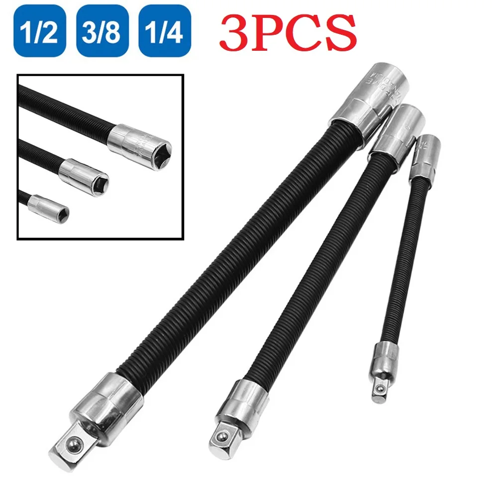 Socket Wrench Extension Rod 1/4" 3/8" 1/2" Driver Flexible Long Ratchet Wrench Electric Drill Adapter Hand Tool
Socket Wrench Extension Rod 1/4" 3/8" 1/2" Driver Flexible Long Ratchet Wrench Electric Drill Adapter Hand Tool
