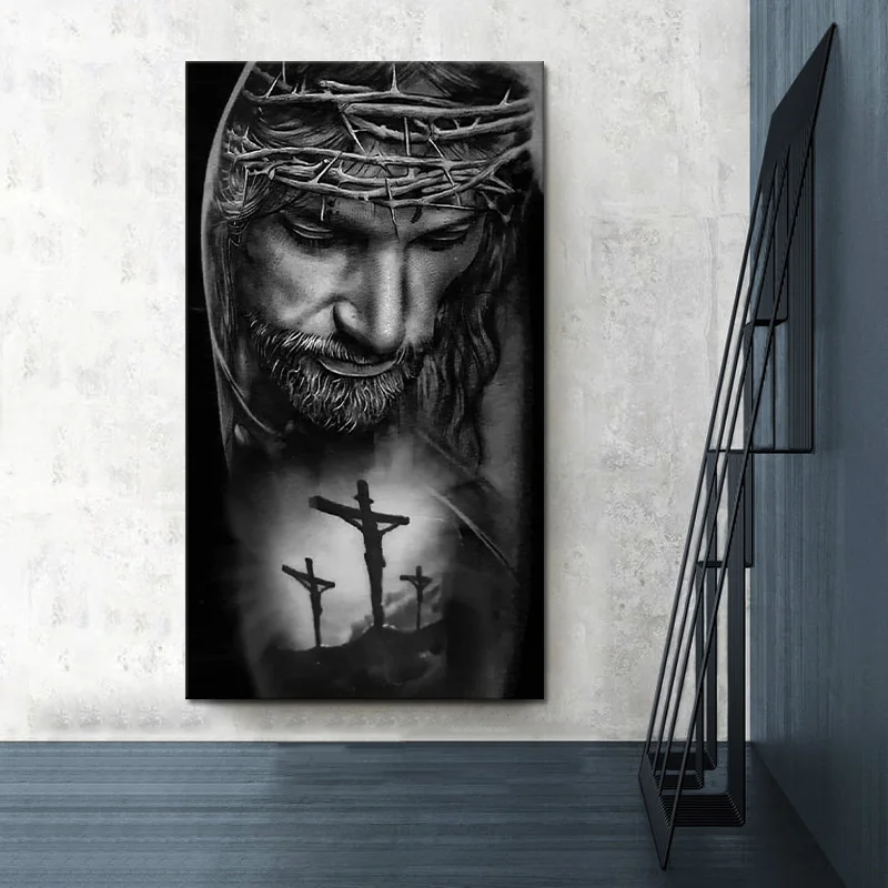 Jesus Black White Artwork Canvas Painting Home Decor Nordic Style Minimalist Art Wall Picture Forliving Room Christmas Gift
Jesus Black White Artwork Canvas Painting Home Decor Nordic Style Minimalist Art Wall Picture Forliving Room Christmas Gift