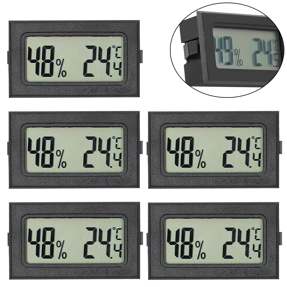 5 Pcs Electronic Thermo-Hygrometer LCD Display Hygrometer Thermometer Humidity Temperature Meter Indoor Digital Thermometer
5 Pcs Electronic Thermo-Hygrometer LCD Display Hygrometer Thermometer Humidity Temperature Meter Indoor Digital Thermometer
